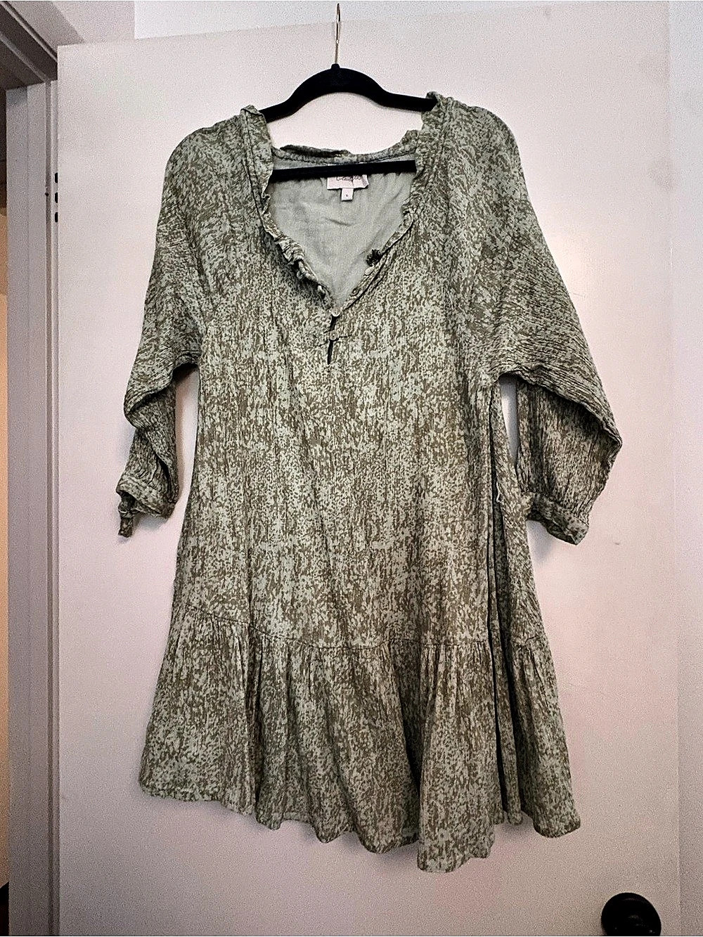 Cleobella Mini Dress in Green Size Small